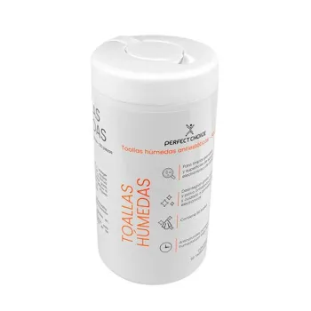 Toallas Húmedas Antiestáticas Perfect Choice para Equipos Electrónicos - Paquete con 50 Piezas para Limpieza Segura de Pantallas y Dispositivos - PC-030379