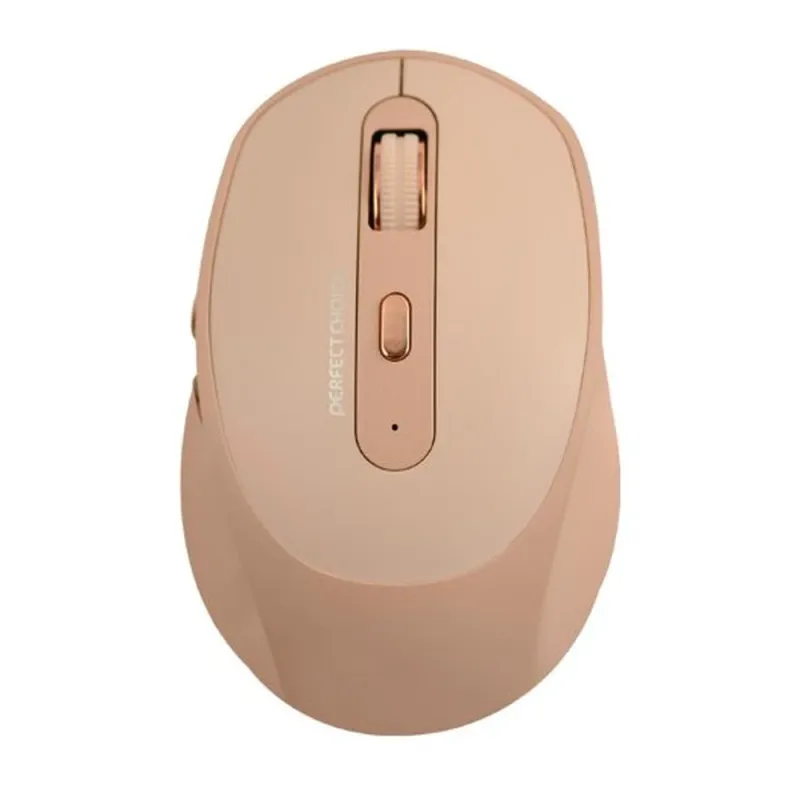 Mouse Perfect Choice Clix - Inalámbrico - USB - 6 Botones - Caqui - PC-045151