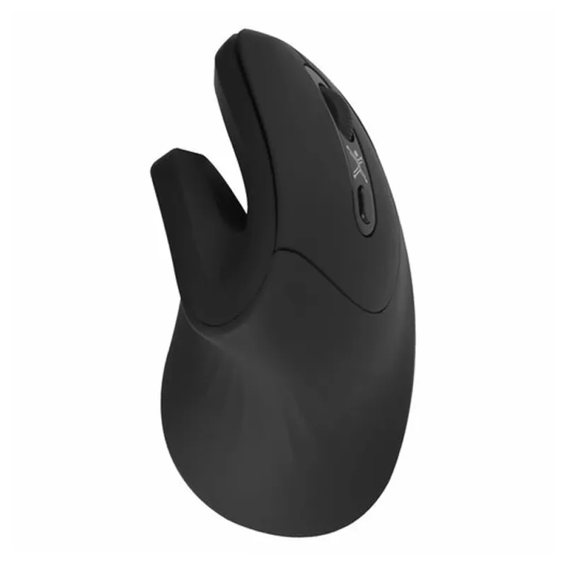 Mouse Perfect Choice Snouse - Inalámbrico - USB - Vertical - Negro - PC-045199