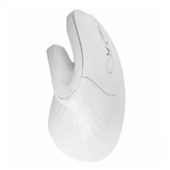 Mouse Perfect Choice Snouse - Inalámbrico - USB - Vertical - Blanco  - PC-045205