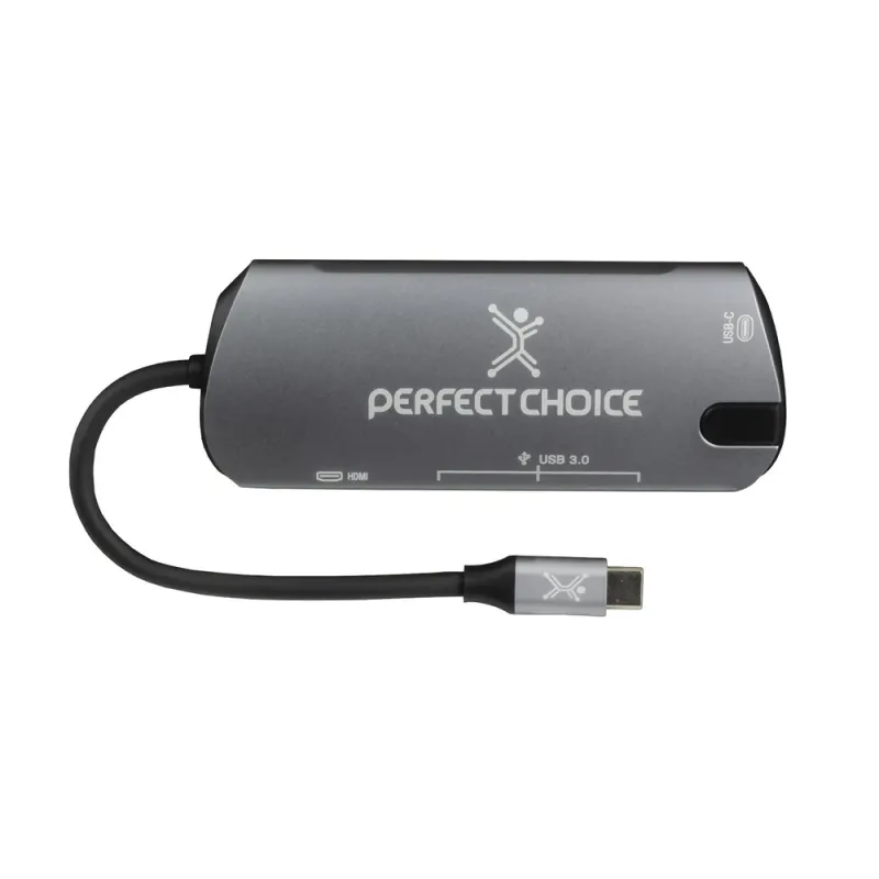 Hub Perfect Choice PC-101246 - USB-C - HDMI / USB-A 3.0 / PD USB-C - PC-101246