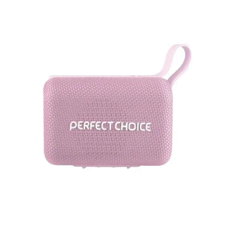 Bocina Portátil Perfect Choice PC-113300 - Bluetooth - USB-C - 10W - Rosa - PC-113300