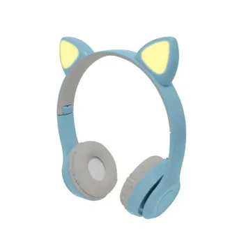 Audífonos Perfect Choice Catto - Inalámbrico - Bluetooth - 3.5 mm - Azul - PC-116981