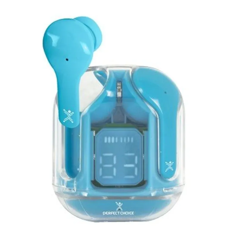 Auriculares Perfect Choice ClearBeat - Inalambrico - Bluetooth - Azul - PC-117032