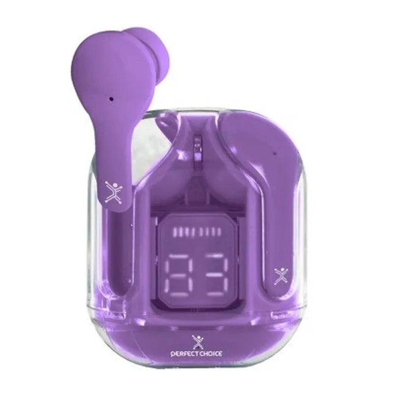 Auriculares Perfect Choice ClearBeat - Inalámbrico - Bluetooth - Morado - PC-117049