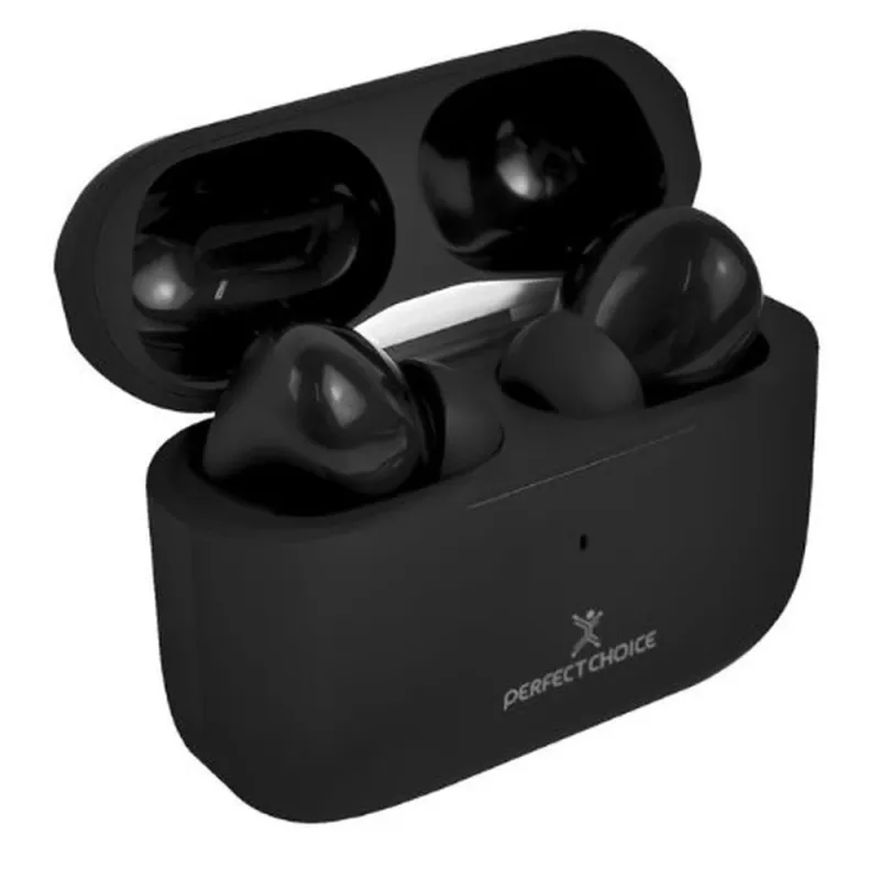 Auriculares Perfect Choice PC-117186 - Inalámbricos - Bluetooth - Negro - PC-117186