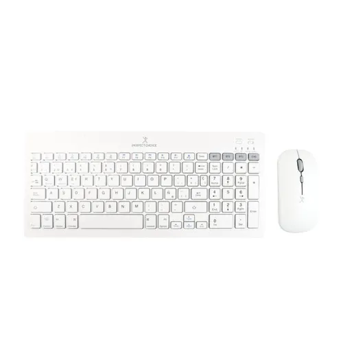 Kit Teclado y Mouse Perfect Choice Zebrary - Inalámbrico - Blanco - PC-201380 Kit Teclado y Mouse Perfect Choice Zebrary - Inalámbrico - Blanco - PC-201380