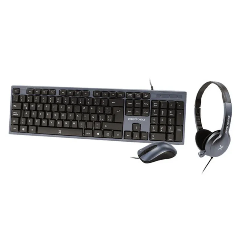 Kit Perfect Choice PC-201700 - Teclado - Mouse - Diadema - PC-201700