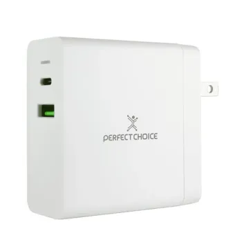 Cargador de Pared Perfect Choice PC-240396 - USB-C - 65W - 2.4A - Blanco - PC-240396