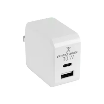 Cargador Perfect Choice PC-240426 - 30W - USB - USB-C - Blanco - PC-240426