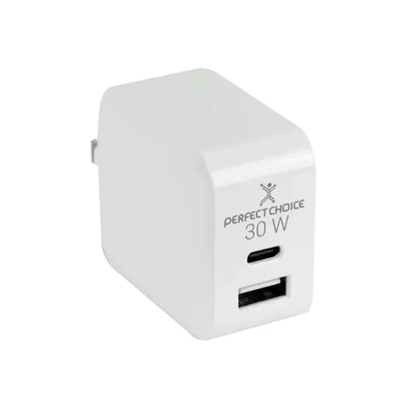 Cargador Perfect Choice PC-240426 - 30W - USB - USB-C - Blanco - PC-240426