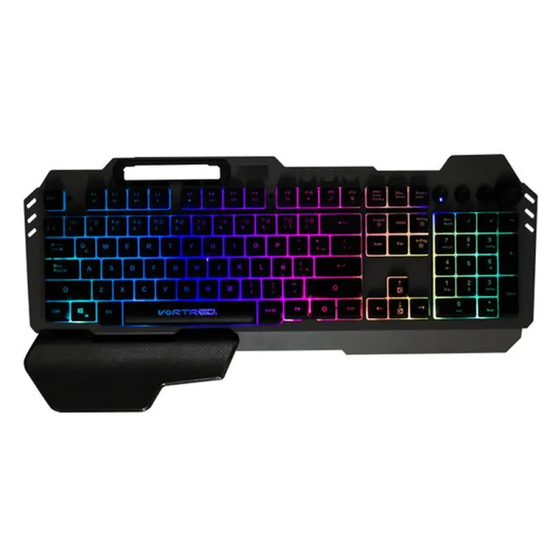 Teclado Gamer Perfect Choice Holder - Alámbrico - Español - Multimedia - RGB  - V-930617