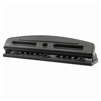 Perforadora Pilot PM-1030 - 3 Perforaciones - Punzones de 7 mm - Separación Ajustable - Hasta 10 Hojas - P1084
