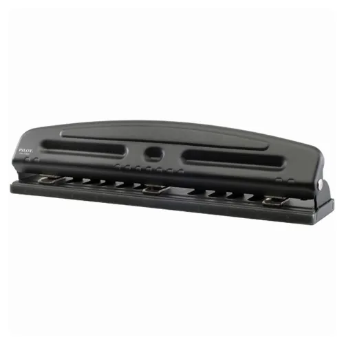 Perforadora Pilot PM-1030 - 3 Perforaciones - Punzones de 7 mm - Separación Ajustable - Hasta 10 Hojas - P1084