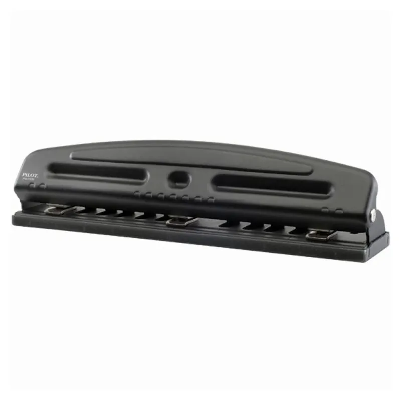 Perforadora Pilot PM-1030 - 3 Perforaciones - Punzones de 7 mm - Separación Ajustable - Hasta 10 Hojas - P1084