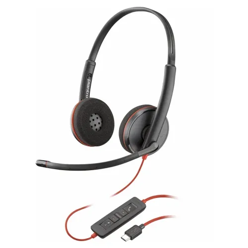 Diadema Poly Blackwire 3220 - Alámbrico - USB-C/A - Micrófono - 8X228A6