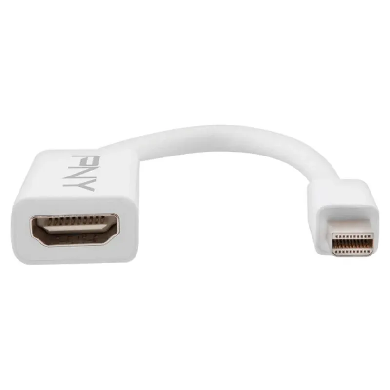Adaptador PNY - Mini DisplayPort - HDMI - Blanco - MDP-HDMI-SINGLE-PCK