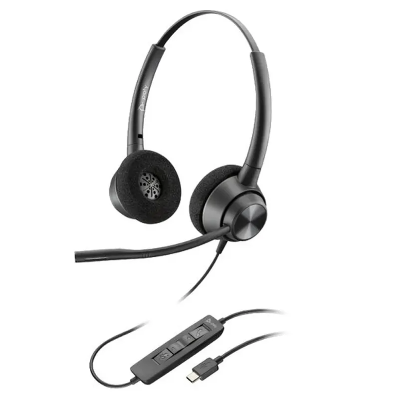 Diadema Poly EncorePro 320 - Alámbrico - USB C - Micrófono - 767G0AA