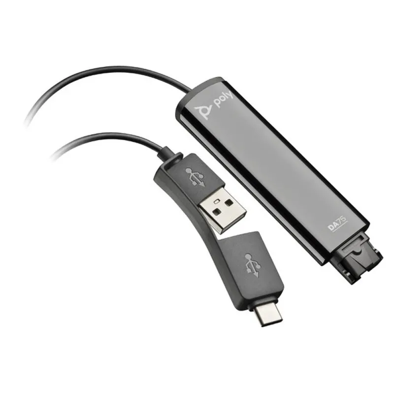 Adaptador Poly DA75 - USB A / USB C a QD - 786C6AA
