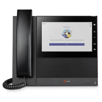 Teléfono IP Poly CCX 600 - 24 Líneas - Altavoz - Negro - Certificado para Microsoft Teams - 82Z84AA