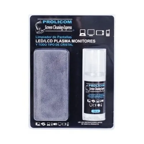 Limpiador Prolicom 367608 - 150ml - Para Pantallas LED, LCD y Monitores - 367608 Limpiador Prolicom 367608 - 150ml - Para Pantallas LED, LCD y Monitores - 367608