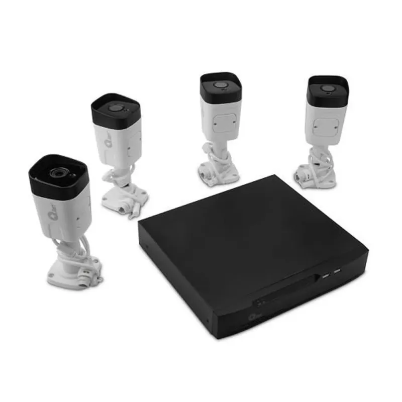 Kit de Vigilancia QIAN QET-N0854 - NVR 8 Canales - 4 Cámaras - 5MP - QET-N0854