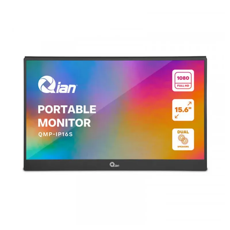 Monitor Portátil QIAN QMP-IP16S - 15.6" - Full HD - Mini HDMI - USB-C - QMP-IP16S