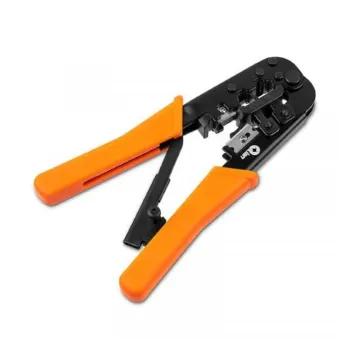 Pinza Ponchadora QIAN QYZ-042CT - RJ-11 - RJ-45 - Naranja - QYZ-042CT