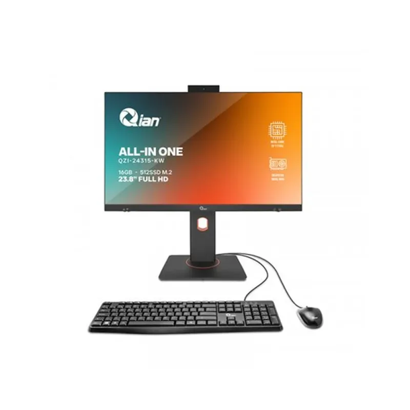 All In One QIAN QZI-24315-KW - 23.8" - Intel Core i3-1115G4 - 16GB - 512GB SSD - Windows 11 de Prueba - QZI-24315-KW