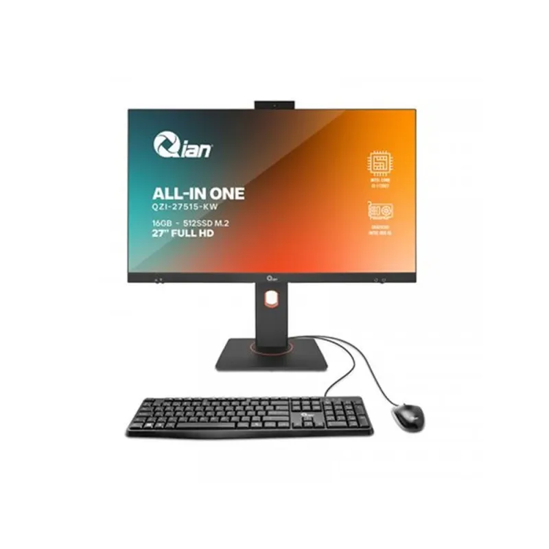 All In One QIAN QZI-27515-KW - 27" - Intel Core i5-1135G7 - 16GB - 512GB SSD - Windows 11 de Prueba - QZI-27515-KW