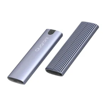 Gabinete Quaroni EM2TL1 - M.2 - USB-C - SSD - Plata - EM2TL1