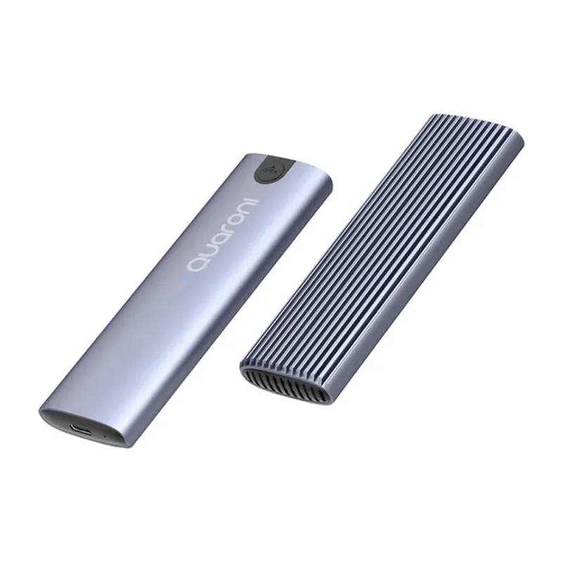 Gabinete Quaroni EM2TL1 - M.2 - USB-C - SSD - Plata - EM2TL1