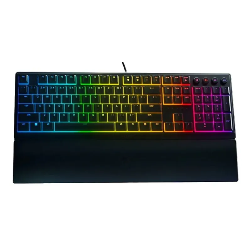 Teclado Gamer Razer Ornata V3 - Alámbrico - USB - Multimedia - RGB - Bajo Perfil - RZ03-04471100-R311