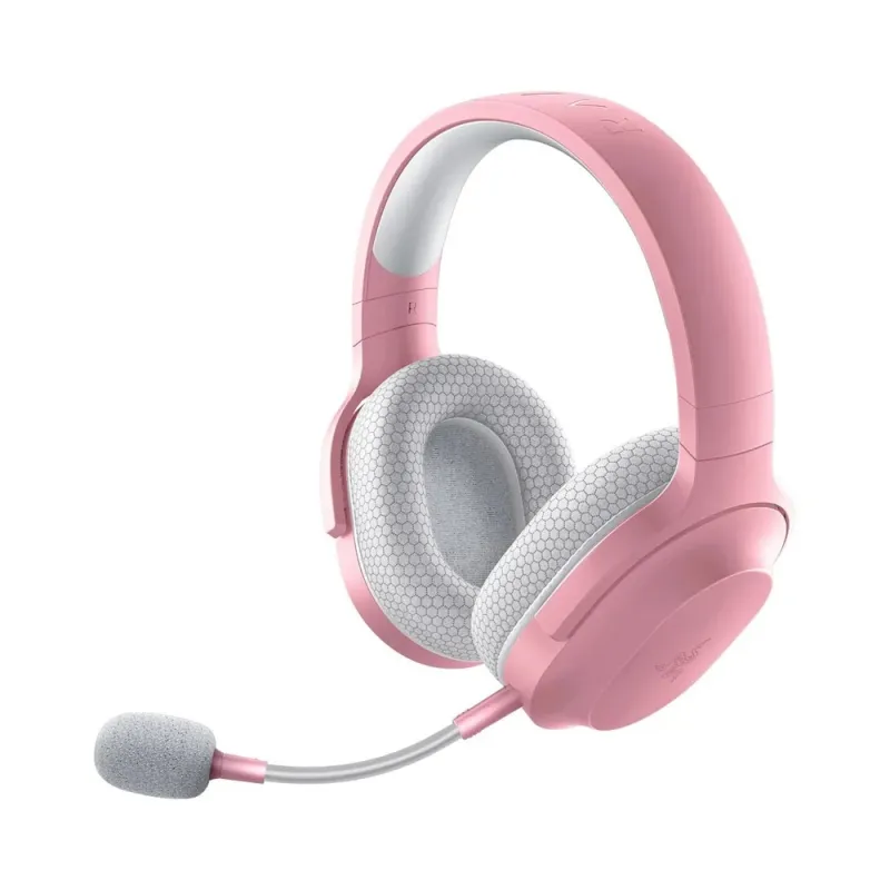 Diadema Gamer Razer Barracuda X - Inalámbrico - Micrófono - Rosa Cuarzo - RZ04-04430300-R3U1