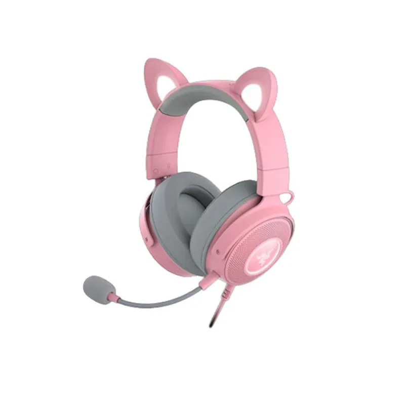 Diadema Gamer Razer Kraken Kitty V2 Pro - Alámbrico - Micrófono - RGB - Rosa - RZ04-04510200-R3U1