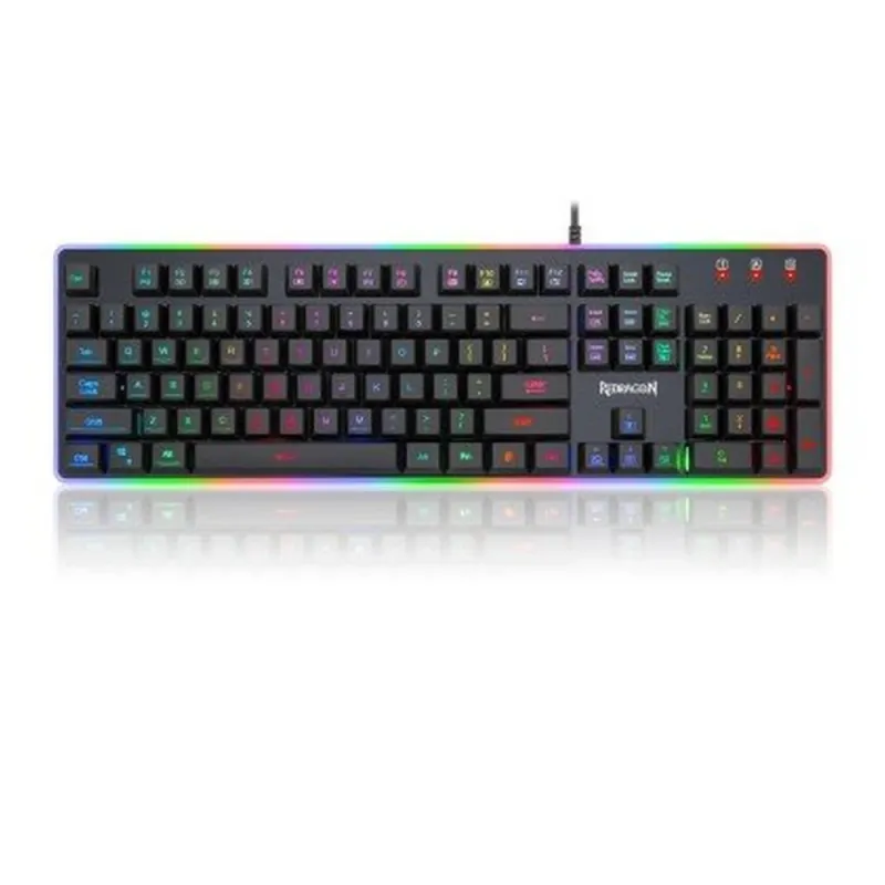 Teclado Gamer Redragon Dyaus 2 K509 - Alámbrico - Español - Multimedia - RGB - Negro - K509RGB-SP