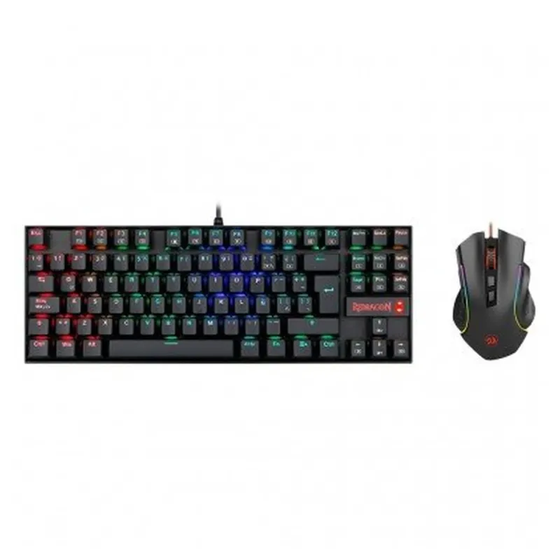 Kit Gamer Redragon K552RGB-BA - Teclado - Mouse - RGB - Alámbrico  - Español  - K552RGB-BA-SP
