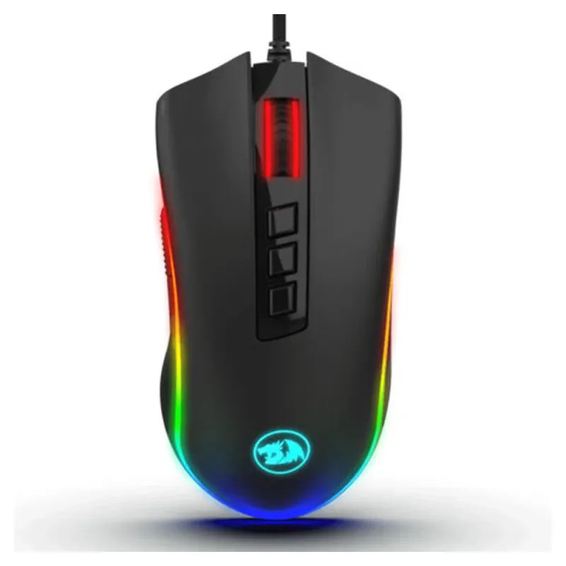 Mouse Gamer REDRAGON M711 COBRA CHROMA - Alámbrico - 8 Botones - Negro - RGB - M711