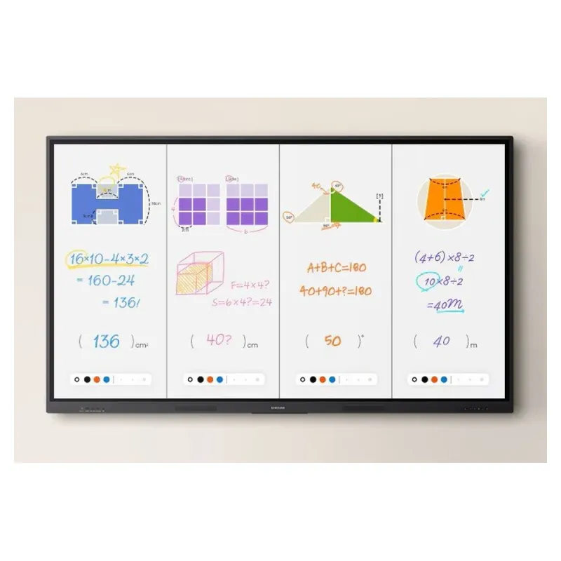 Monitor Interactivo Samsung WA75F de 75 Pulgadas UHD 4K con Sistema Android OS, Wi-Fi Integrado, Uso 16/7 y Pantalla Táctil para Educación y Negocios - LH75WAFWLGCXZX