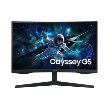 Monitor Gamer Samsung Odyssey G5 G55C - 27" - QHD - 165 Hz - HDMI - DisplayPort - Curvo - LS27CG552ELXZX
