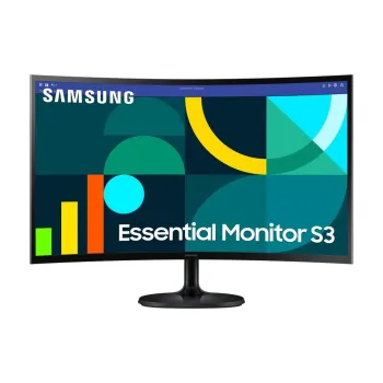 Monitor Samsung Essential S3 - 27" - Full HD - HDMI - VGA - Curvo - LS27D360GALXZX
