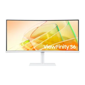 Monitor Samsung ViewFinity S6 S65TC - 34" - Ultra WQHD - HDMI - DisplayPort - Curvo - LS34C650TALXZX