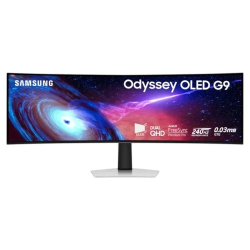 Monitor Gamer Samsung Odyssey OLED G9 - 49" - UltraWide Dual Quad HD - 240Hz - HDMI - DisplayPort - DVI - Curvo - Altavoces - LS49CG932SNXZA Monitor Gamer Samsung Odyssey OLED G9 - 49" - UltraWide Dual Quad HD - 240Hz - HDMI - DisplayPort - DVI - Curvo - Altavoces - LS49CG932SNXZA