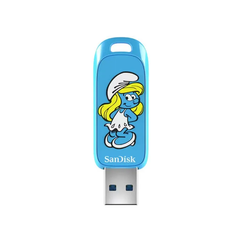 Memoria USB SanDisk Smurfs - 256GB - USB 3.2 - Azul - SDCZIS-256G-G46