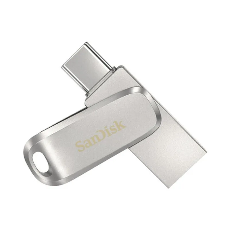 Memoria USB SanDisk Ultra Dual - 512GB - Tipo C - Plateado - SDDDC4-512G-G46