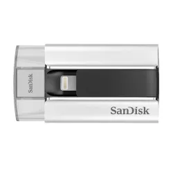 Memoria USB SanDisk SDIX - 16GB - USB 2.0 - Para Dispositivos Apple - Negro/Plata - SDIX-016G-G57 Memoria USB SanDisk SDIX - 16GB - USB 2.0 - Para Dispositivos Apple - Negro/Plata - SDIX-016G-G57