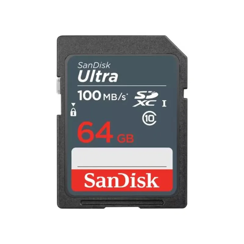 Memoria SDXC SanDisk Ultra - 64GB - Clase 10 - UHS-I - SDSDUNR-064G-GN3IN