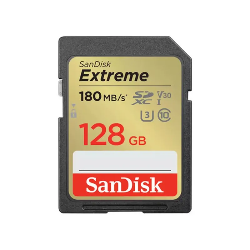 Memoria SD SanDisk Extreme - 128GB - Clase 10 - SDSDXVA-128G-GNCIN