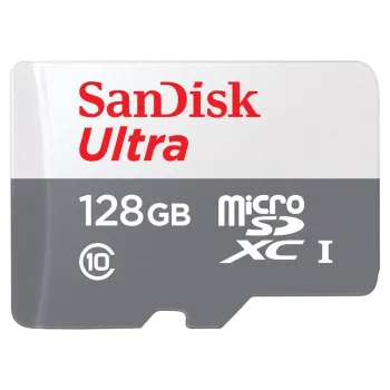 Memoria MicroSDXC SanDisk Ultra - 128GB - Clase 10 - C/Adaptador - SDSQUNR-128G-GN3MA