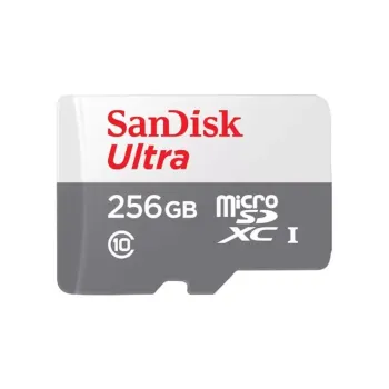 Memoria MicroSDXC SanDisk Ultra - 256GB - Clase 10 - UHS-I - C/Adaptador - SDSQUNR-256G-GN6TA
